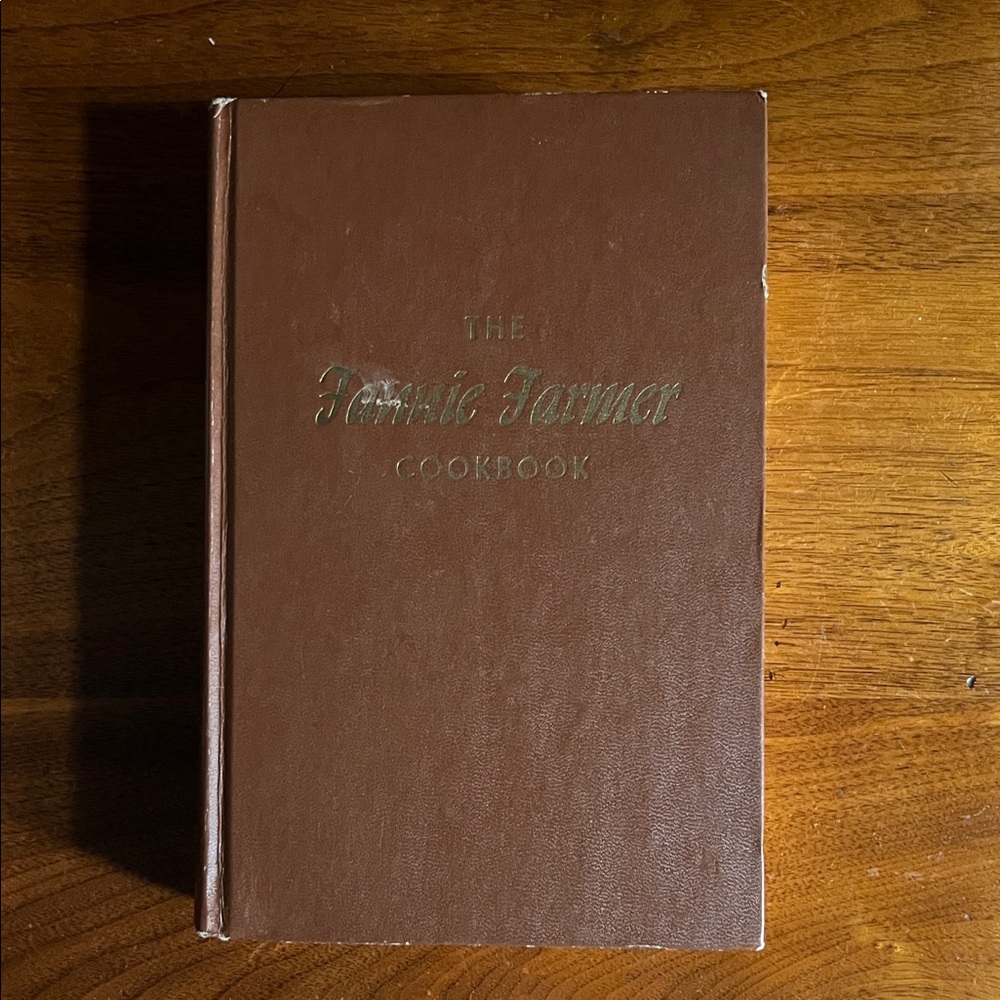 Fannie Farmer Brown Hardcover Cookbook